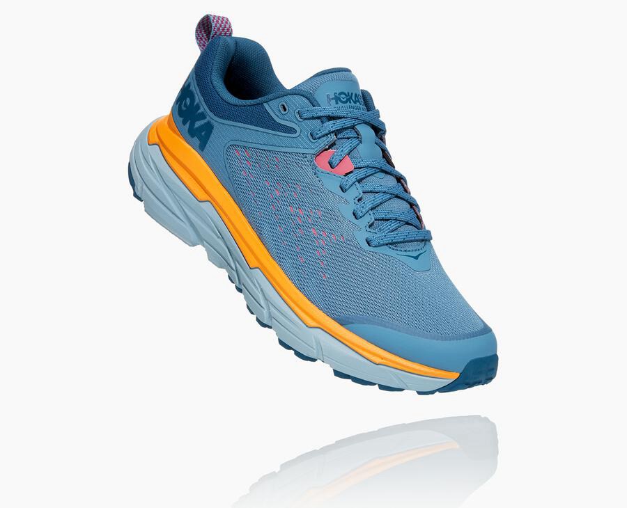 Zapatillas Trail Hoka One One Mujer - Challenger Atr 6 - Azules - MBC172348